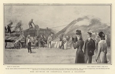 La Duchesse de Cornouailles prend une Photo